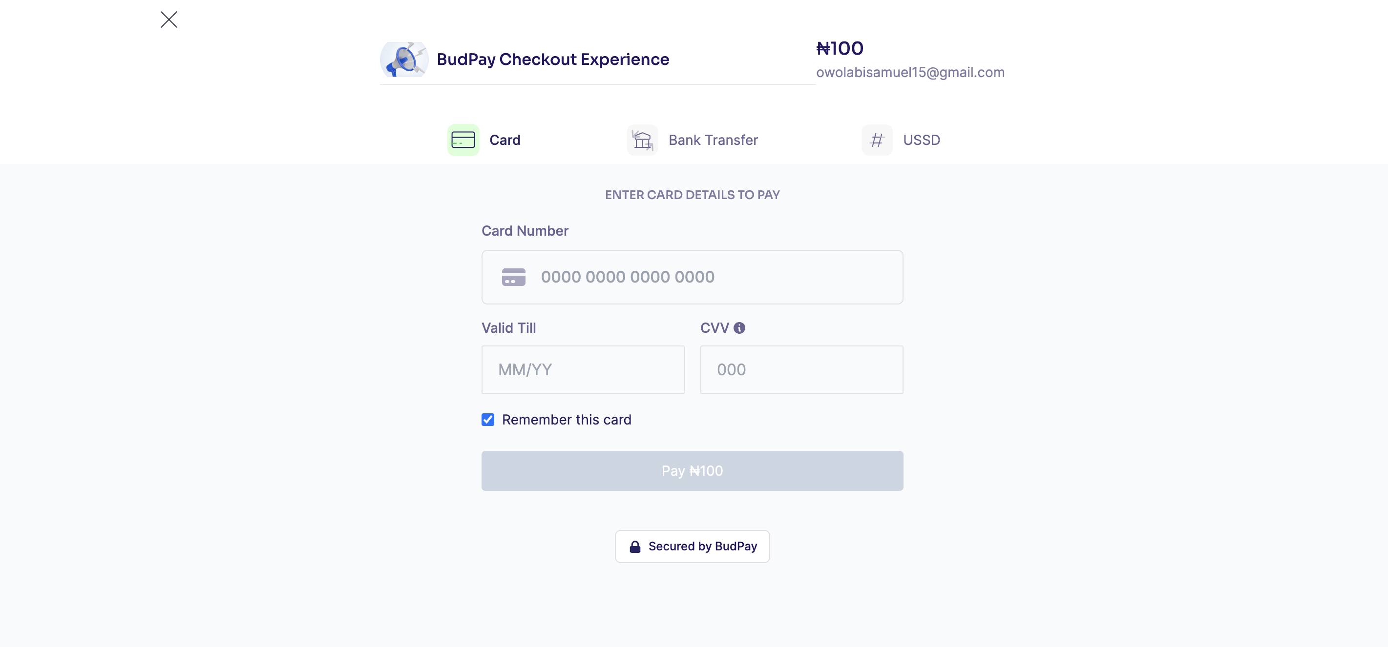 Payment Checkout